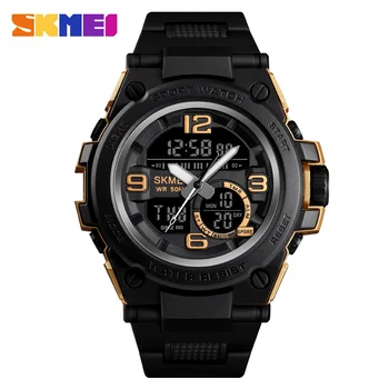 

SKMEI Digital watch Luxury Brand Men Analog PU Sports Watches Men's Army Military Watch Man electronic Clock Relogio Masculino