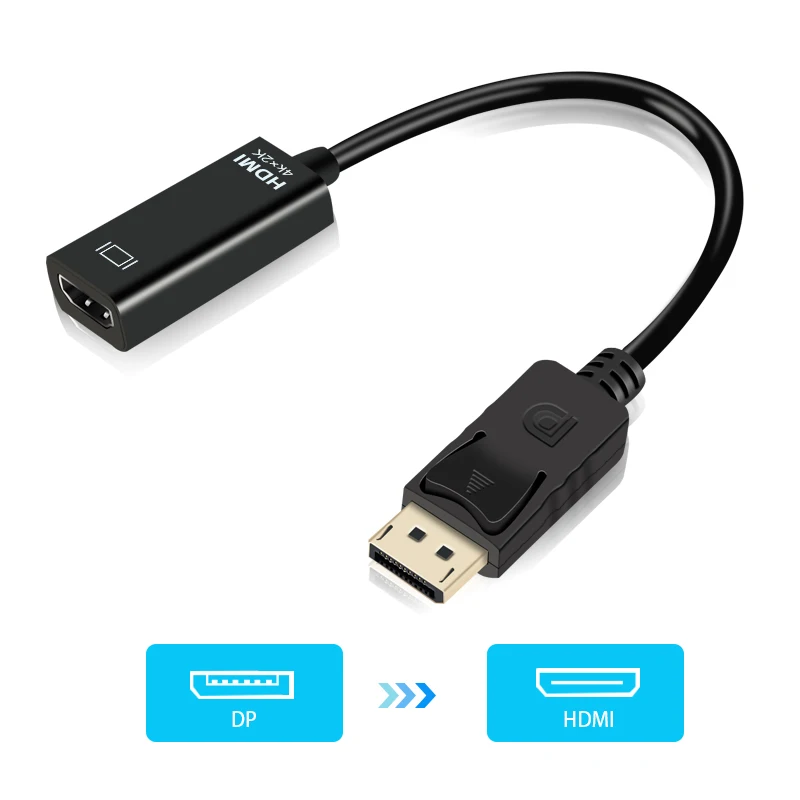 Адаптер DP к HDMI display port Мужской к женскому HDMI кабель конвертер адаптер для проектора дисплей ноутбука ТВ 4K* 2K 1080P