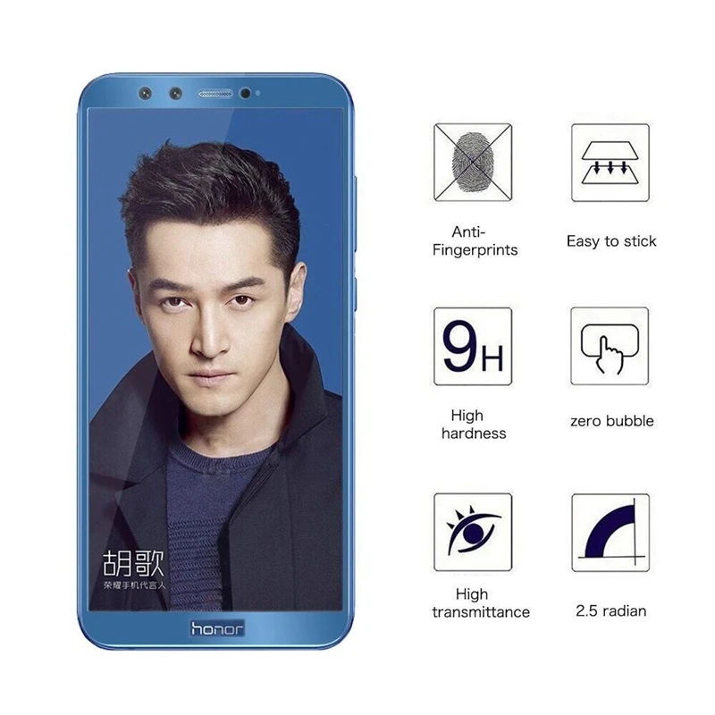 Закаленное стекло с защитой от царапин для Huawei Honor 9 V10 Защитная пленка экрана