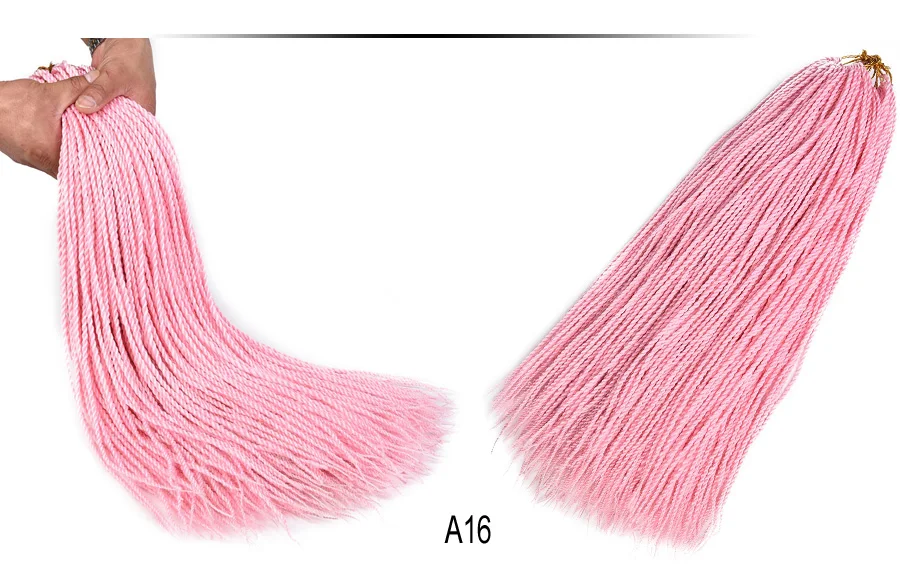 Томо цветные Сенегальские твист 24 дюйма Омбре крючком косички волосы для наращивания 30 корней синтетические светлые плетеные волосы