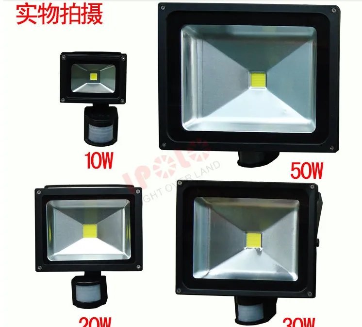 

LED Flood lights 10W 20W 30W 50W Pir Motion sensor Outdoor Lighting Reflector Spot IP65 Floodlights Garden WallLamp