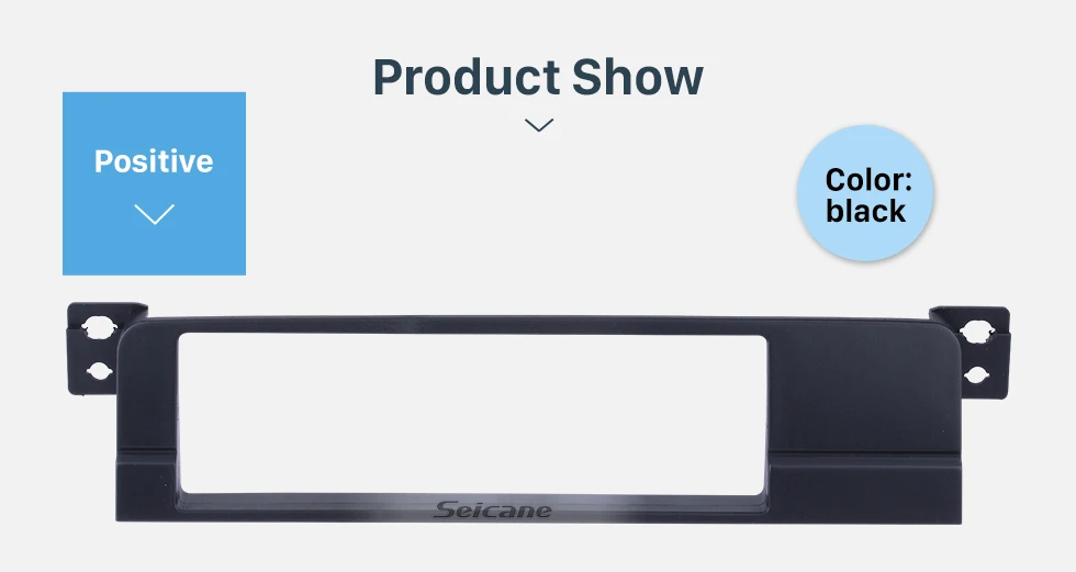 Seicane High quality One DIN 2003-2005 BMW 3 E46 Car Radio Fascia Dash Panel Stereo Frame DVD Player Trim Refitting Kit