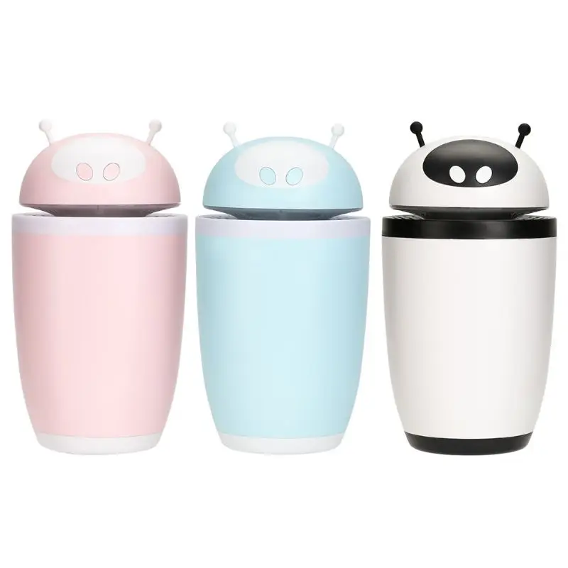 

USB Cute Silent Humidifier with 500ml Water Tank Device Facial Thermal Sprayer Skin Care Mist Humidifier Bedroom Humidifiers