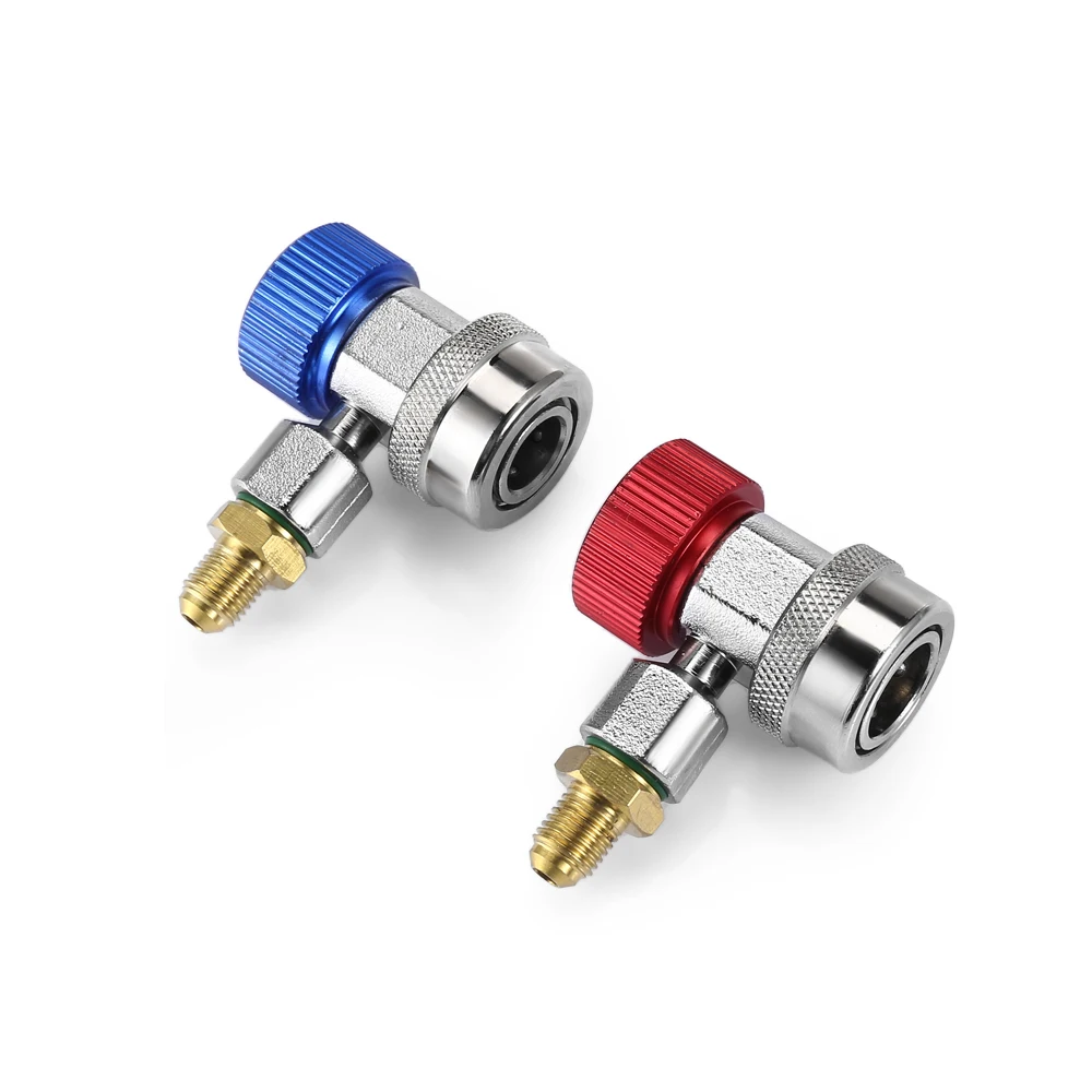 

Car Air Condition Quick Adapters High Low Manifold Freon Connectors Set Strong and Durable Tool Parts