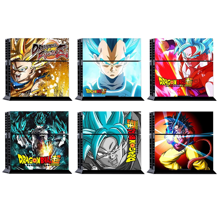 6 стилей Dragon Ball Super Son Gogu виниловая Обложка Наклейка PS4 кожа для sony playstation 4 консоль и 2 контроллера Защитная Наклейка