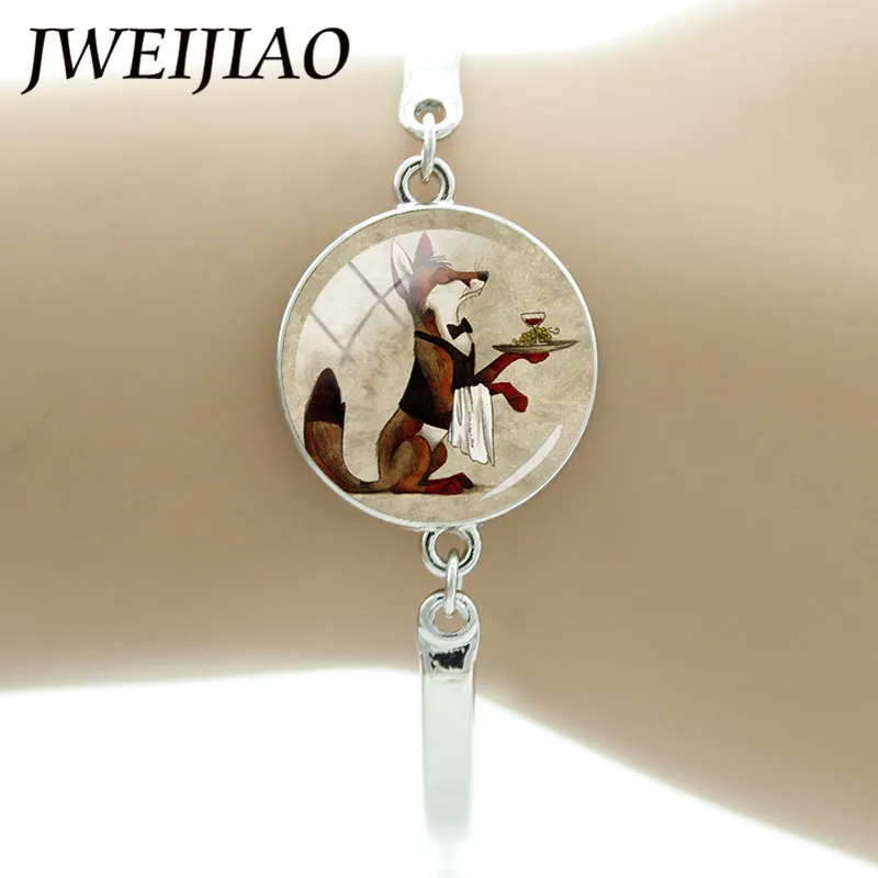 JWEIJIAO лиса легенда животное браслет звено цепи лисы брат ручная цепочка для