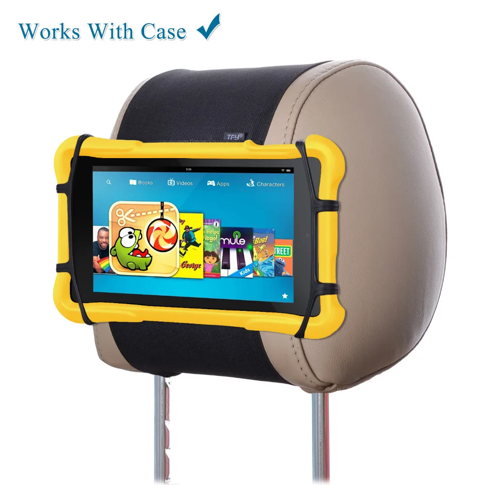 

TFY Universal Car Headrest Mount Silicon Holder for 7 - 10 Inch Fire Tablets