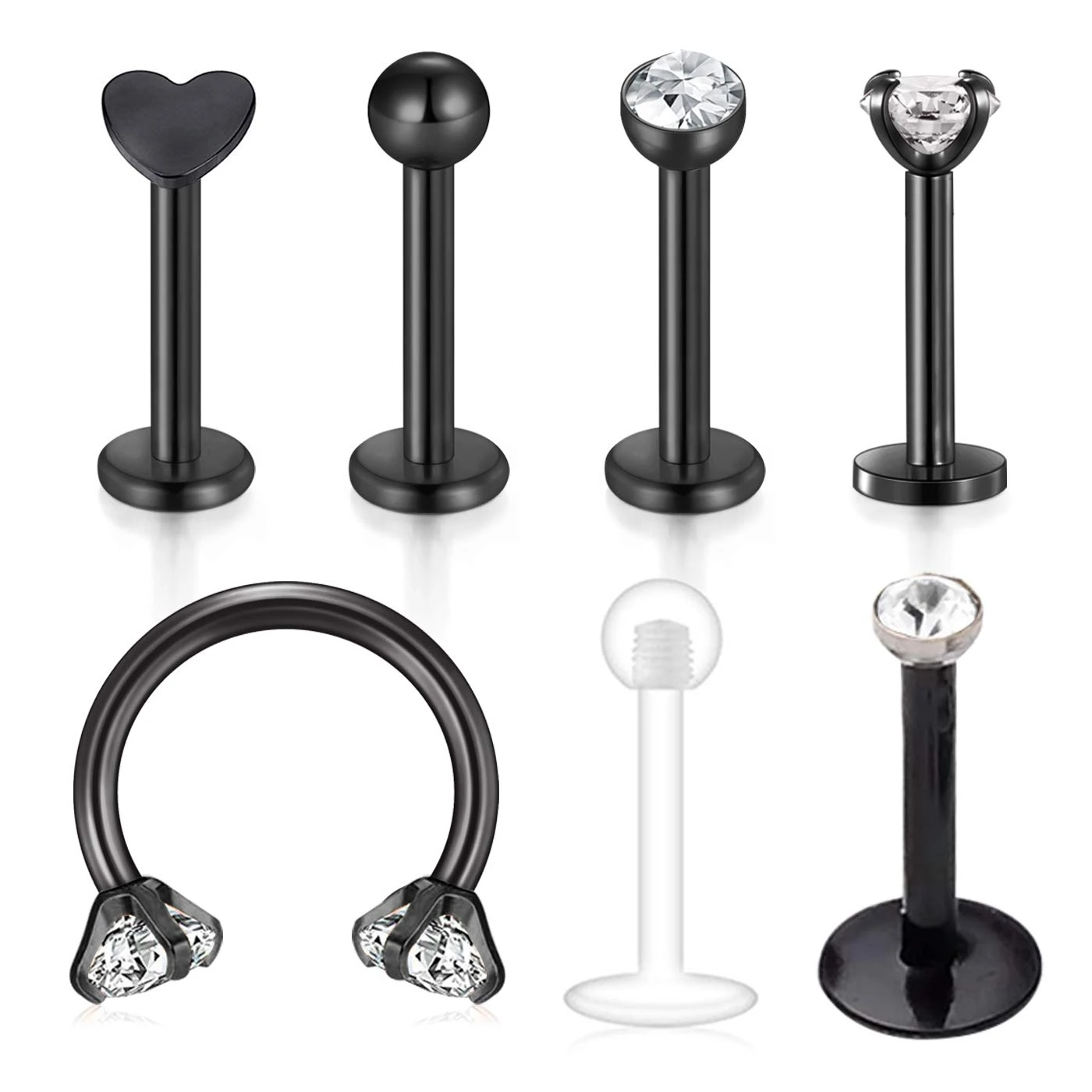 Granuloma En El Piercing Del Ombligo JFORYOU Cartilage Tragus Earrings-16G 20G Stainless Steel Internally  Threaded Labret Monroe Medusa Lip Ring Rook Helix Earring S - AliExpress  Jewelry & Accessories