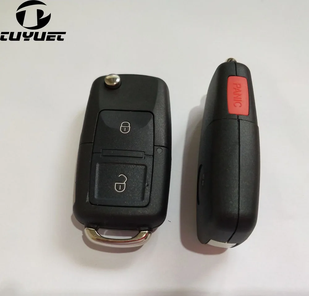 VW 3+panic remote key shell (9)-1