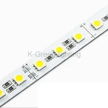 50x ужин яркий DC12V 5050 LED жесткая лента с алюминиевой печатной плате 72leds/m w/r/g/ b/RGB Экспресс