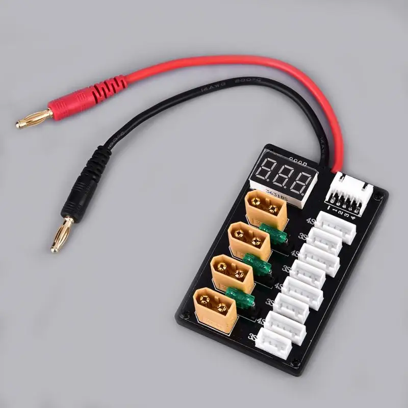 Новые 3S 4S LiPo батареи параллельная зарядная плата XT60 Разъем Банана B6 зарядное