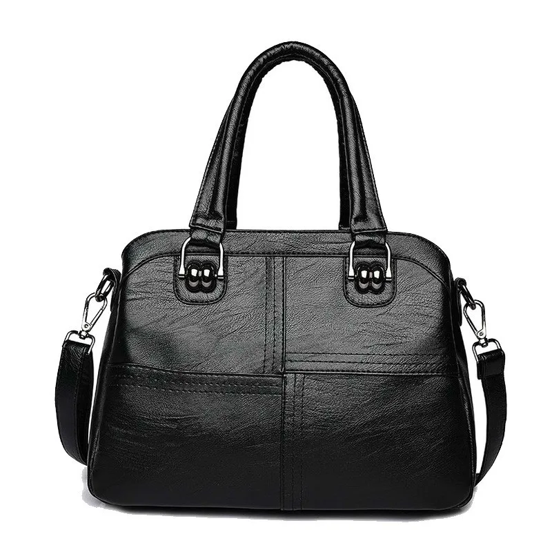 2018 New Ladies Genuine Leather Handbags Luxury Handbags Women Bags Designer Black Women ...