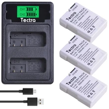 3 batteries 1500mAh + chargeur LCD, pour Nikon D3100 D3200 D3300 D3400 D3500 D5600 D5100 D5200 P7000