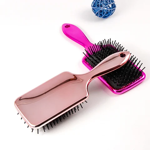 Anti-perda de Cabelo Almofada de ar Anti Estático Pentes 3 Cores Galvanizado Encaracolado Longo Reta Cabelo Quadrado Massagem 2020 1 pc