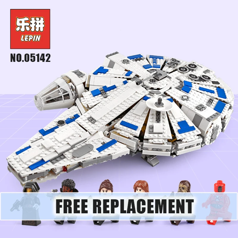 

LEPIN Starwars 05142 Force Awakens Star Plan Wars Kessel Run Millennuim Falcon Model Building Blocks 75212 Toy Legoinglys Gift