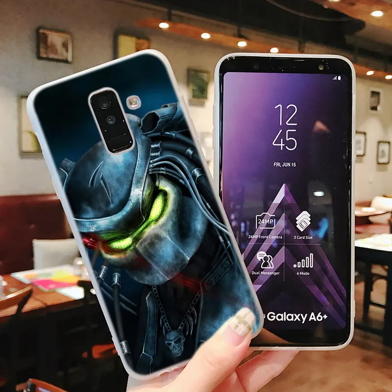 Силиконовый чехол для телефона с изображением инопланетянина и хищника Samsung Galaxy