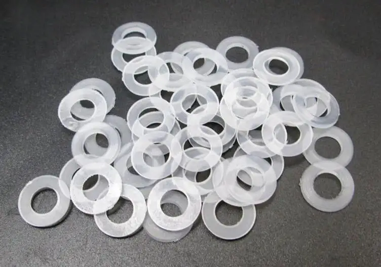50pcs M10 Plastic Nylon Spacer Flat Washers Insulation Gasketin