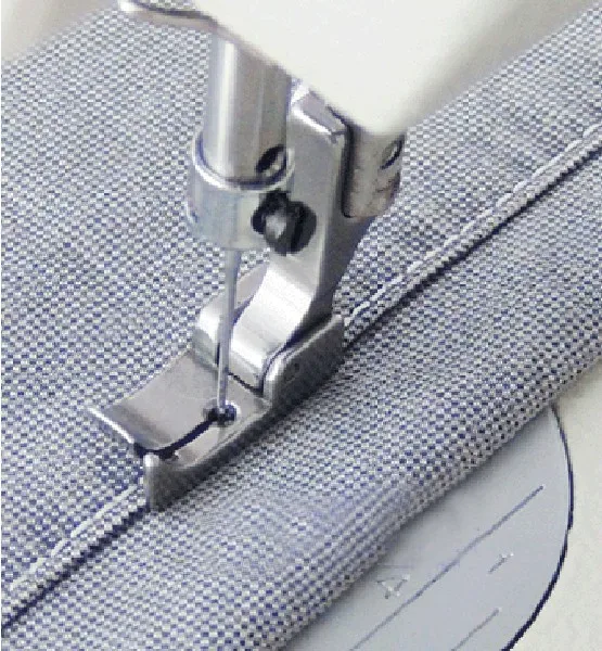 

Sewing machine check mouth presser foot 12463 high rh handle fixed right guard presser foot