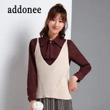 Новое поступление женские с v-образным вырезом кашемировые пуловеры шерстяной дикий свитер однотонный сексуальный повседневный Осень-зима стиль мягкий удобный жилет