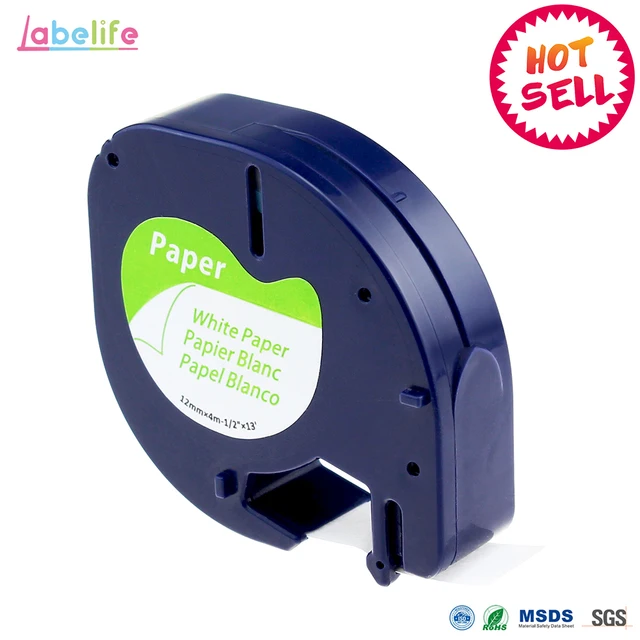 Best Price Labelife 1pcs DYMO LetraTag Label Tape 91200 Black on White Paper 1 91200 Marker Ribbons 91330 for DYMO label Printer Best Price Labelife 1pcs DYMO LetraTag Label Tape 91200 Black on White Paper 1 91200 Marker Ribbons 91330 for DYMO label Printer