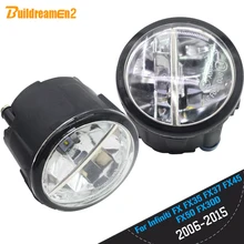 Buildreamen2 Per Il periodo 2006-2015 Infiniti FX FX35 FX37 FX45 FX50 FX30D Auto HA CONDOTTO LA Lampadina 4000LM Luce di Nebbia DRL Daytime corsa e Jogging Luce 12 V