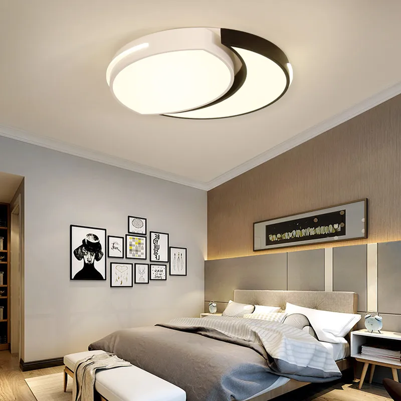 Japanese Round Geometry Simple Black White led Metal Iron Circular Bed Room Lighting Modern Home Light Lamp Ceiling For Bedroom Japanese Round Geometry Simple Black White led Metal Iron Circular Bed Room Lighting Modern Home Light Lamp Ceiling For Bedroom