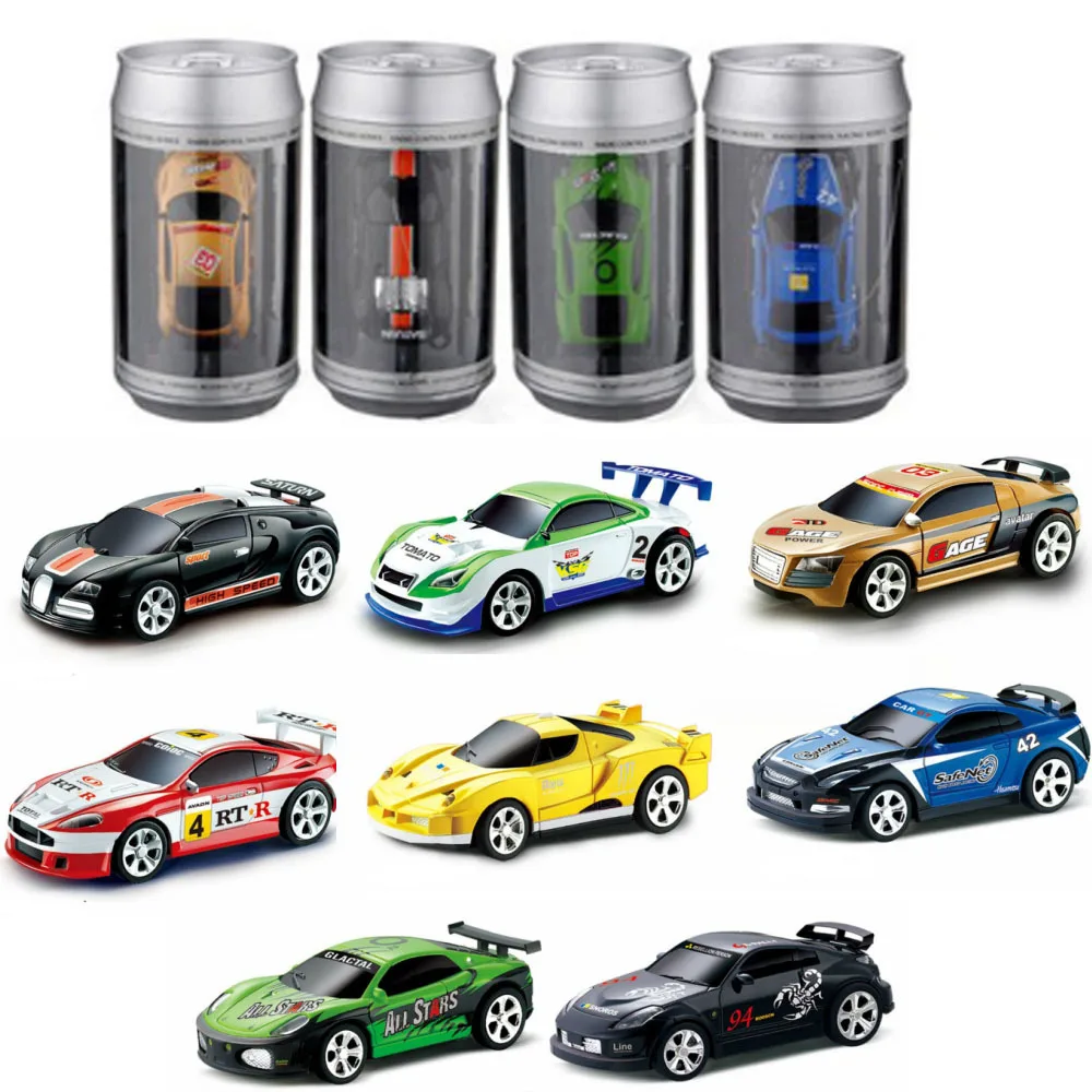 

2019 New 8 Colors Hot Sales 20KM/H Coke Can Mini RC Car Radio Remote Control Micro Racing Car 4 Frequencies Toy for Children E