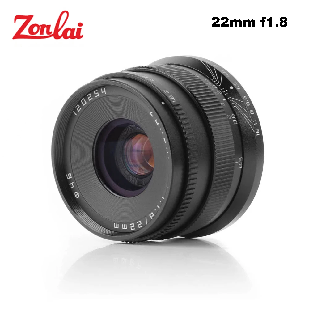 Zonlai 22 мм F1.8 ручной основной объектив для Sony E mount Fuji микро 4/3 a6300 a6500 X A1 A2 G1 G2 | Объективы для фотоаппаратов -32847091732