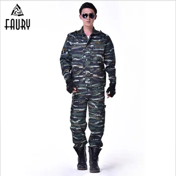 

High Quality Military Uniforms Suit Special Forces Combat Uniforms Army Outdoor Training Camouflage Set Jacket + Pants