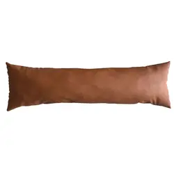 Толстая искусственная кожа подушка под поясницу крышка загара декоративная для дивана Подушка Чехол Коричневый Кожаный Чехол на подушку