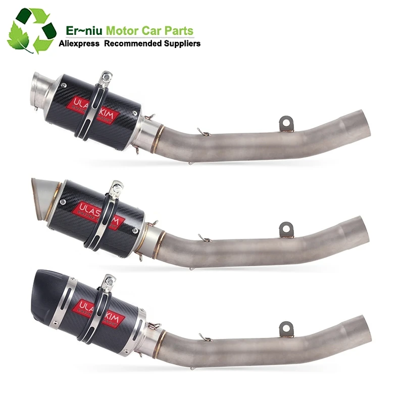 

Full System Exhaust Slip On For kawasaki Z800 Z 800 Motorcycle Exhaust Muffler Escape Middle Mid Contact Pipe DB Killer