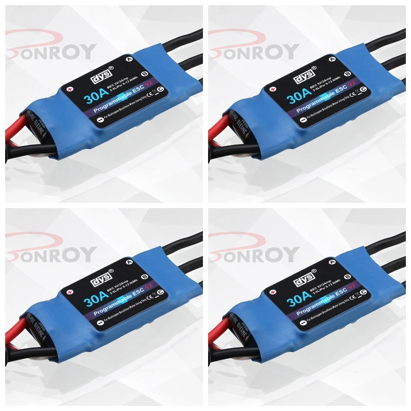 

4 pcs DYS 30A MB30030 2-4S Brushless Speed Controller ESC Simonk Firmware free shipping