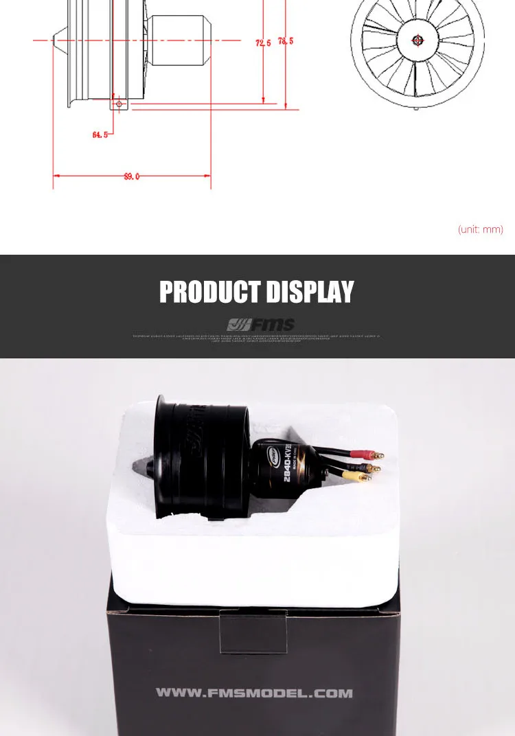FMS 64 мм 11 лопастей воздуховод вентилятор EDF блок с 2840 KV3150(4S)/KV3900(3 S) мотор(опционально) для RC модель самолета части