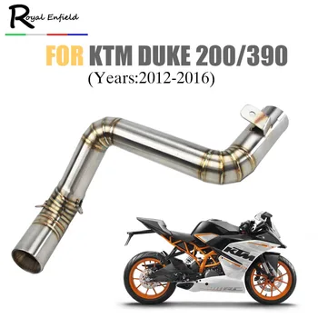 

For KTM Duke 200 duke390 Motorcycle Titanium alloy&stainless steel Exhaust Middle Pipe Link Pipe for KTM DUKE200 390 2012-2016