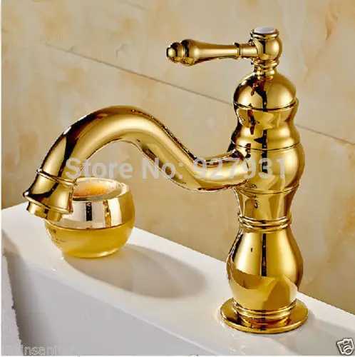 Beautifull Deck Mounted Bathroom Faucet Single Han...