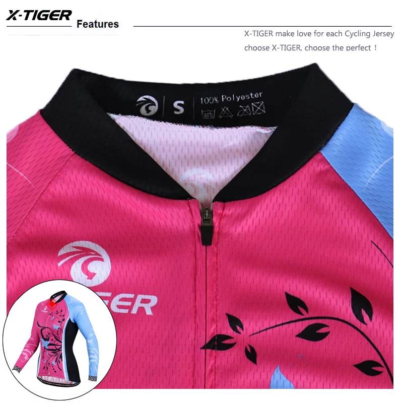 X-Tiger, женская зимняя профессиональная велосипедная Джерси, Флисовая теплая одежда для велоспорта, одежда для велоспорта, сохраняющая тепло, одежда для велоспорта MTB, одежда для велоспорта, Ropa De Ciclismo