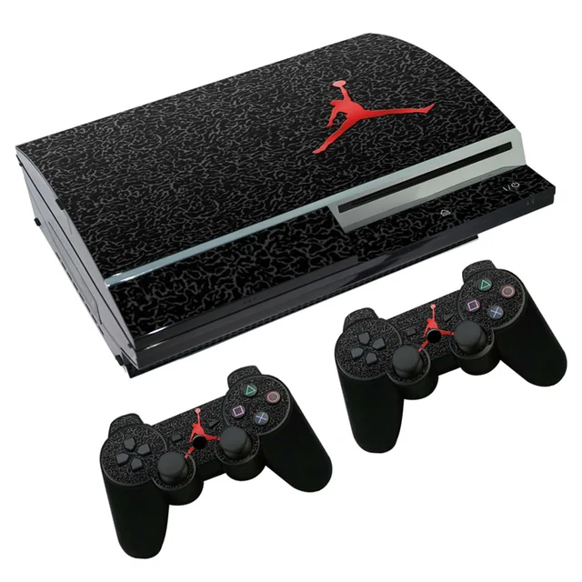 Best Offers Air Jordan Skin Sticker Decal for PS3 Fat PlayStation 3 Console and Controllers For PS3 Skins Sticker Vinyl Film