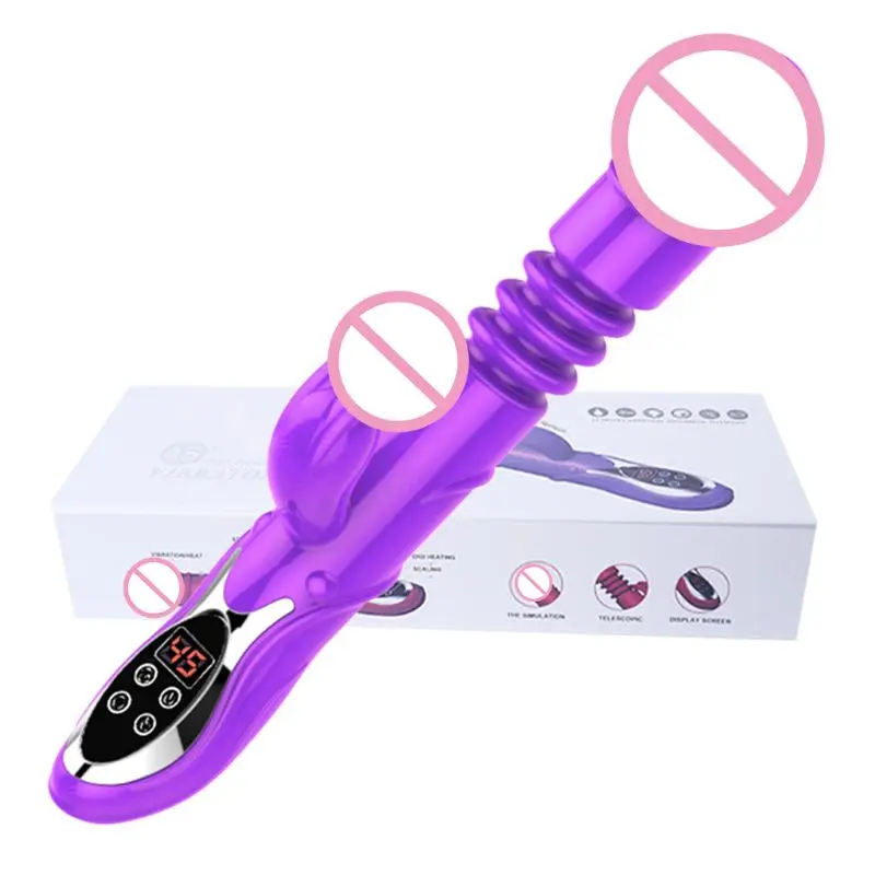 G Spot font b Dildo b font Rabbit Vibrator for Women Dual Vibration Silicone Waterproof Female
