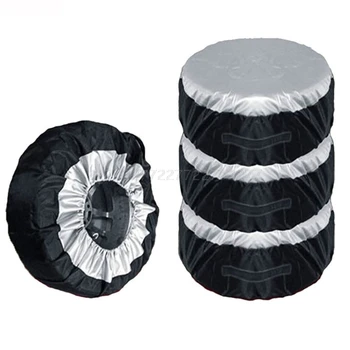 

Tire Cover Case Car Spare Tire Cover Storage Bags Carry Tote Polyester Tire For Cars Wheel Protection Covers 4 Season Je13 19