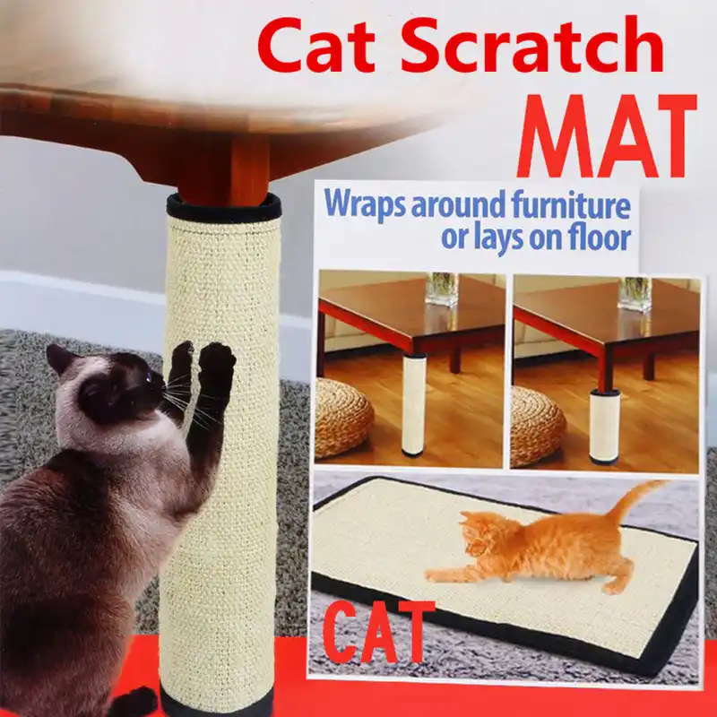 Pet Cat Natural Sisal Blankets For Cats Scratching Post Toys For