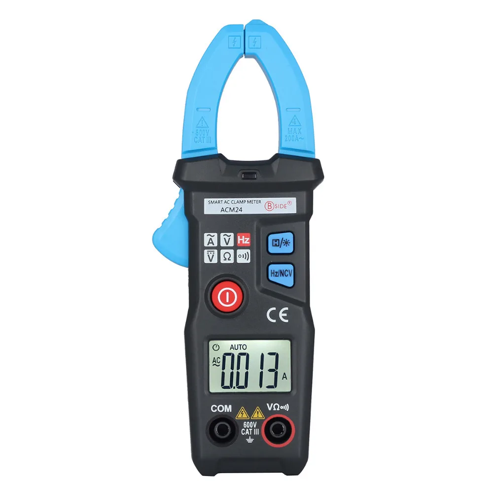 BSIDE ACM24 Multimeter Intelligent AC Current Clamp Meters Auto Range