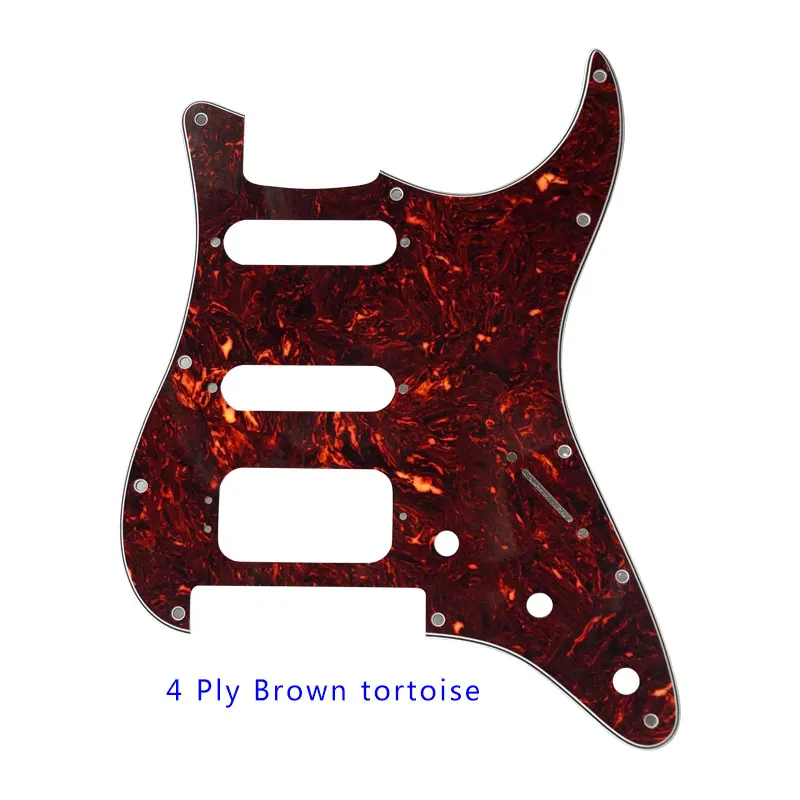 Качественная Гитара Pickguard-для США 11 винтовых отверстий Stratocaster с тремоло Floyd Rose мост Humbucker одинарная HSS Scratch Plate