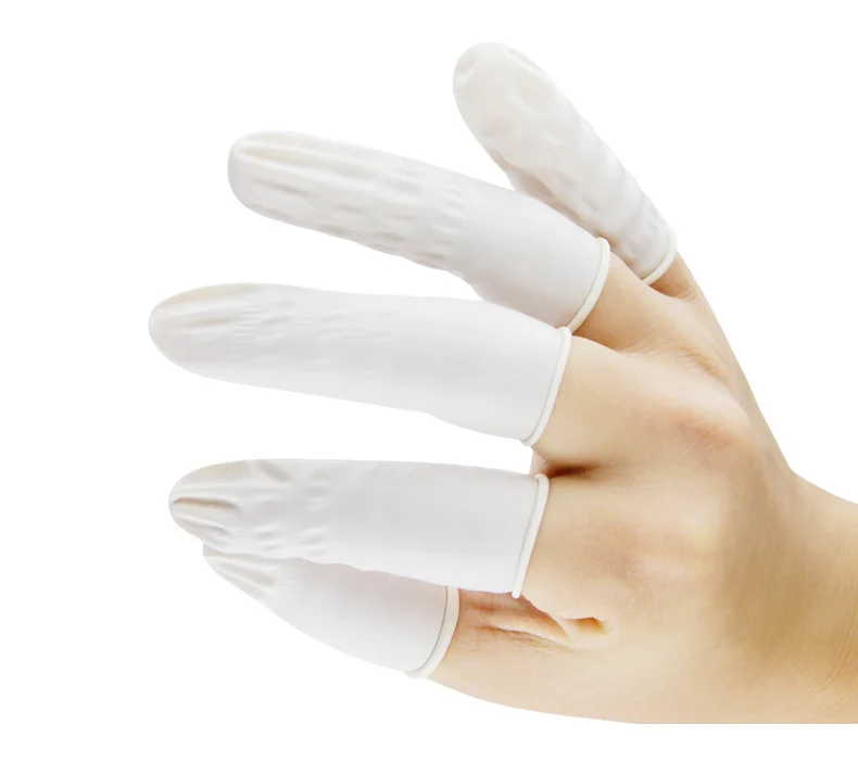 

800pcs dust-proof 2#5# emulsion Fingertip Protective Fingertip Microelectronics semiconductor Counting rubber fingertip