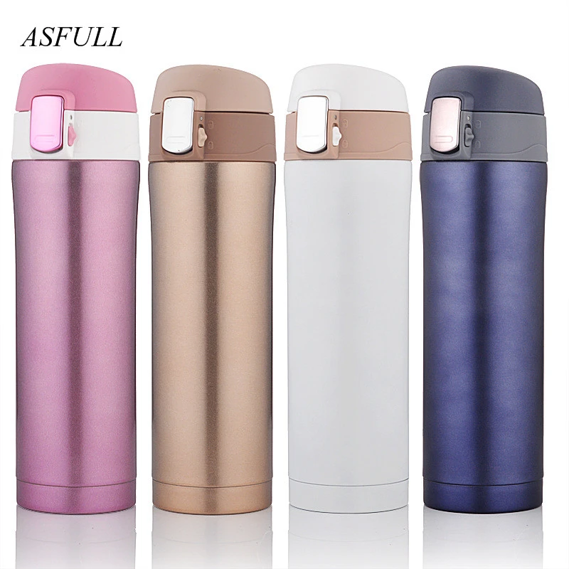 Thermos Cup Thermos Mug Vacuum Cup 304 Stainless Steel Insulated Mug 450ml Thermal Bottle