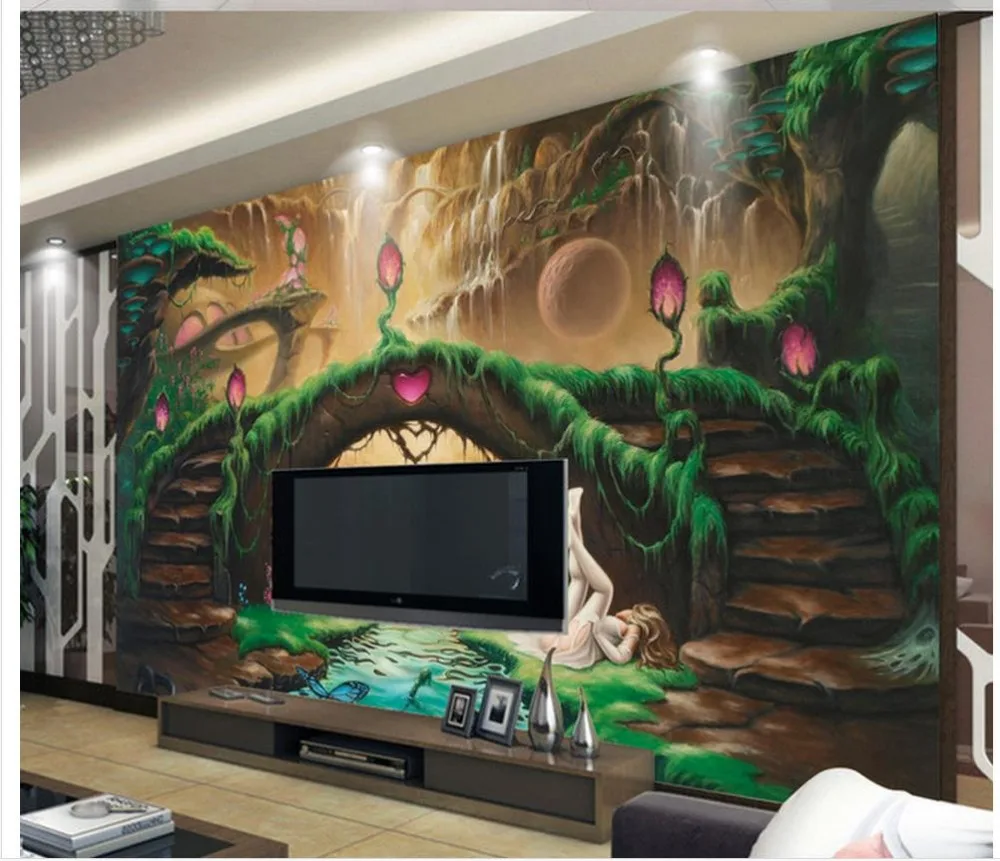 

Home Decoration 3d wall murals wallpaper European fantasy fairy tale TV backdrop photo mural wallpaper