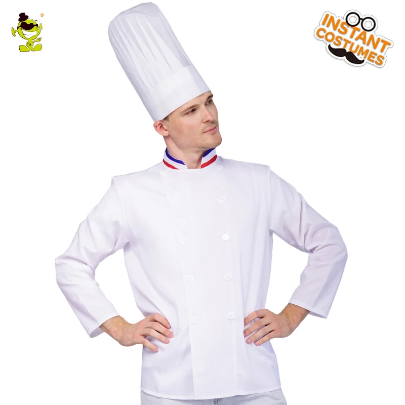Carnival Party Career Chef Cosplay Costumes Man's Adult Chef Fancy