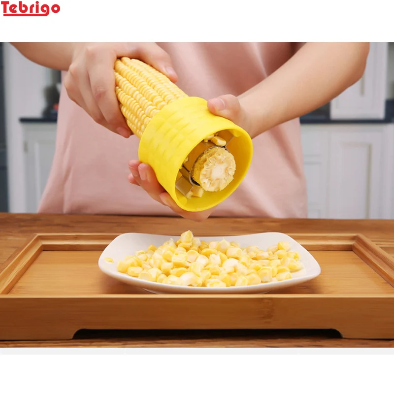 Tebrigo Кукуруза зачистки зерна Cob молотилка кернелер нож для удаления кукурузные