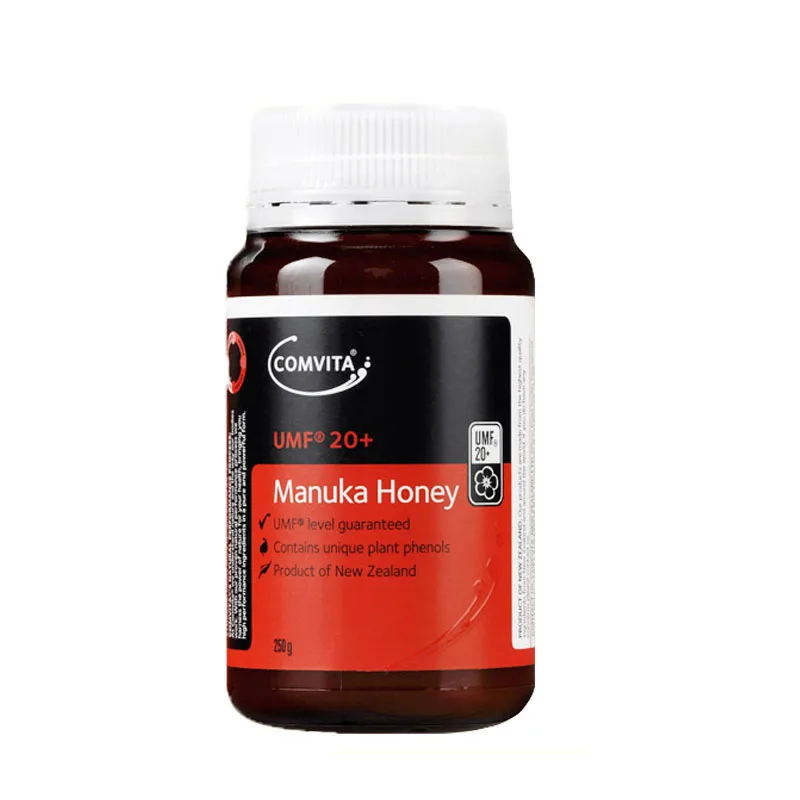 NewZealand Comvita Manuka honey UMF 20+ для пищеварительного здоровья, дыхательная система, кашель, боль в горле