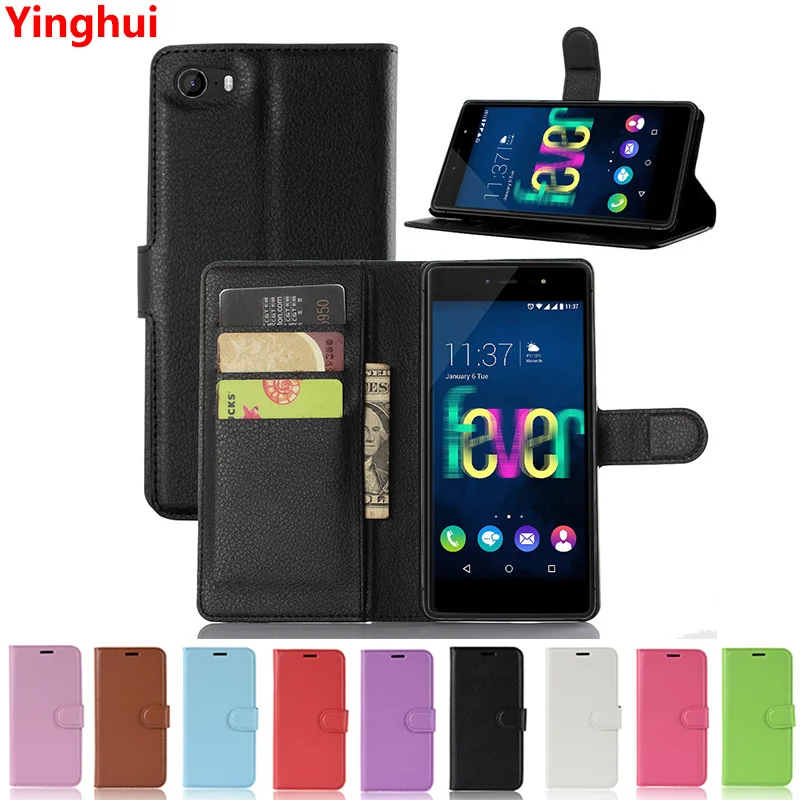 

For Wiko Fever 4G Flip Wallet Leather Card Pocket Stand Phone Case for Wiko Fever 4G Book Style Anti-knock Case Cover