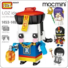 LOZ Mini Blocos Soldado Guerreiro Zumbi Deusa Model Building Kits Braço Tijolo Figuras Blocos de construção Herói Único Moc 1453-1462